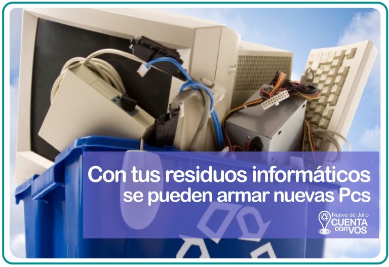 La comuna nuevejuliense recibe aparatos eléctricos y electrónicos en desuso