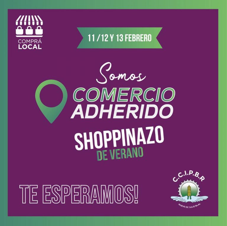 Se viene el Shoppinazo organizado por la Cámara de Comercio nuevejuliense