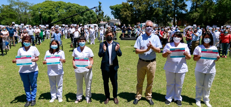 Reconocieron a quienes finalizaron el curso de vacunadores Covid-19