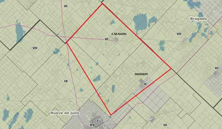 Un corte de luz alcanzará a Carlos María Naón y Dennehy