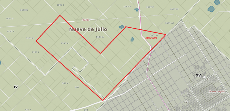 Se programó un corte de energía eléctrica cerca del Aeroclub nuevejuliense