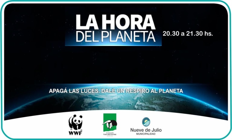 Nueve de Julio adhiere a la ‘Hora del Planeta’