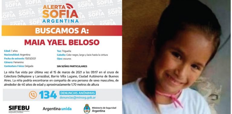 Se busca a una menor de edad desaparecida hace 24 hs.