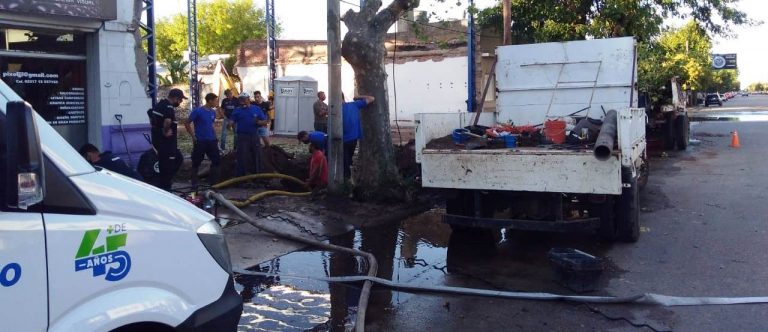 Un sector de Nueve de Julio está sin agua