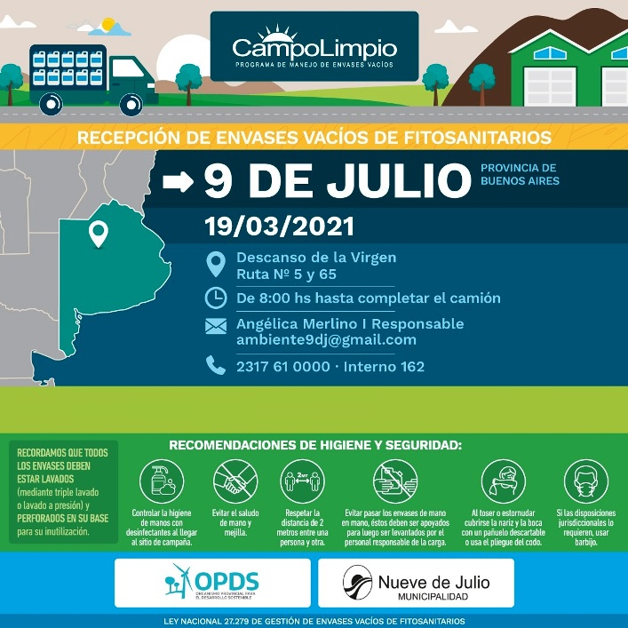 Campaña de recolección de envases vacíos de agroquímicos