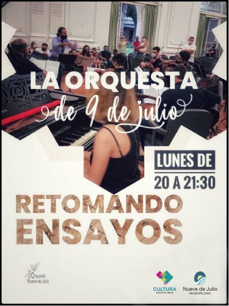 La orquesta de la Municipalidad de Nueve de Julio comenzó sus ensayos