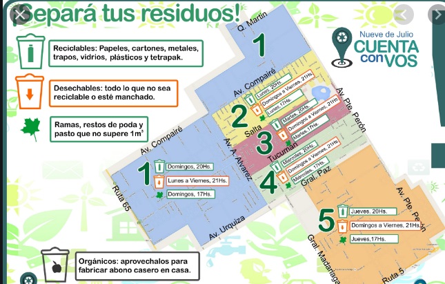 Los reciclables de la zona 3 se recolectarán desde las 20 hs.
