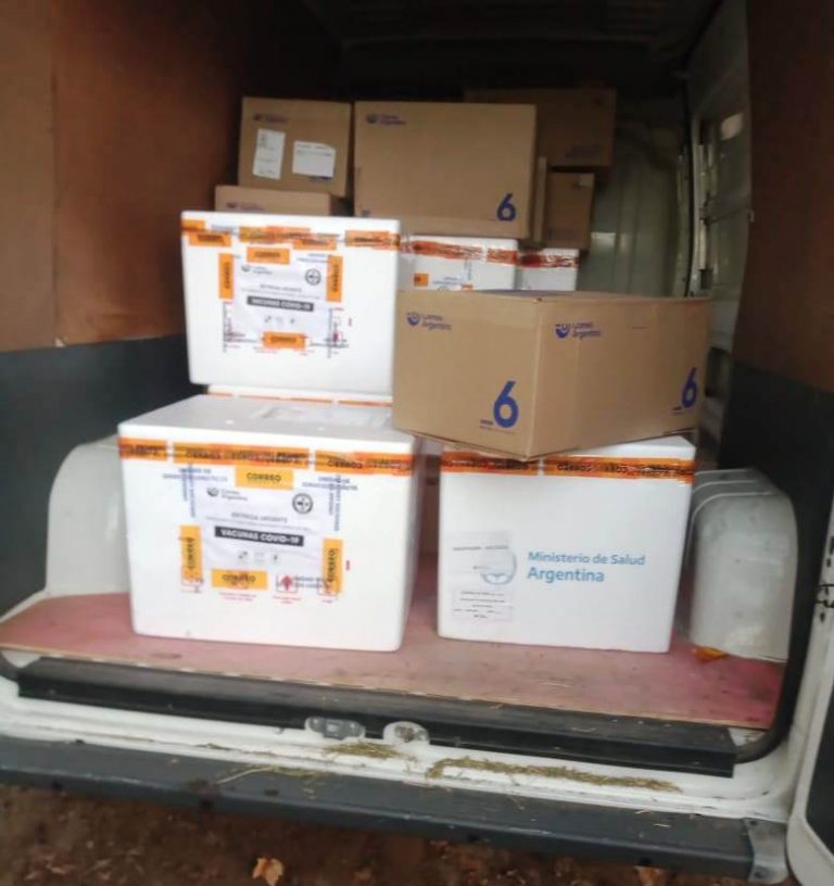 Arribaron 800 dosis de Sinopharm a la rural nuevejuliense