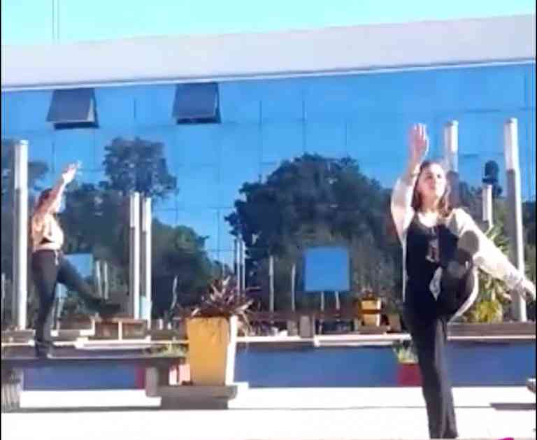 En Lincoln, escuelas de danza intervinieron en espacios públicos