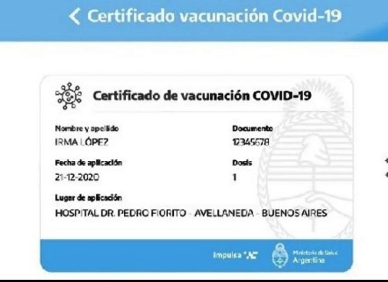 El gobierno lanzó un ‘Pasaporte Sanitario’
