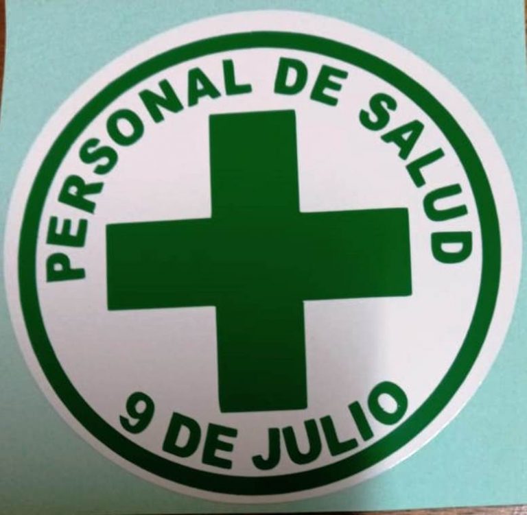 Convocatoria a gesto solidario para el personal de salud nuevejuliense