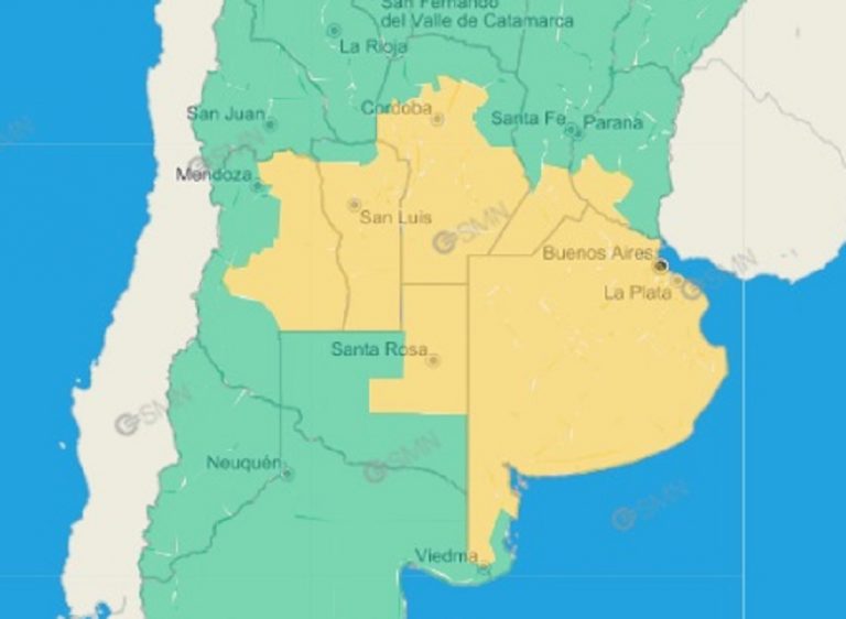 Se pronostican tormentas fuertes para el jueves