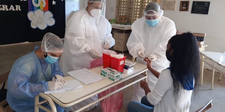 Comienzan los testeos rápidos de Coronavirus en dos localidades nuevejulienses