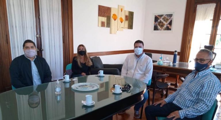 Mariano Barroso recibió a la nueva conducción del comité nuevejuliense del radicalismo