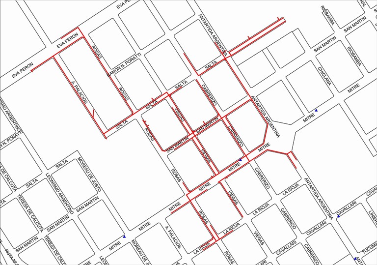 Corte de energía en zona urbana