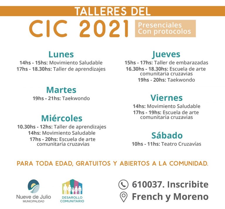 Talleres en el Centro Integrador Comunitario