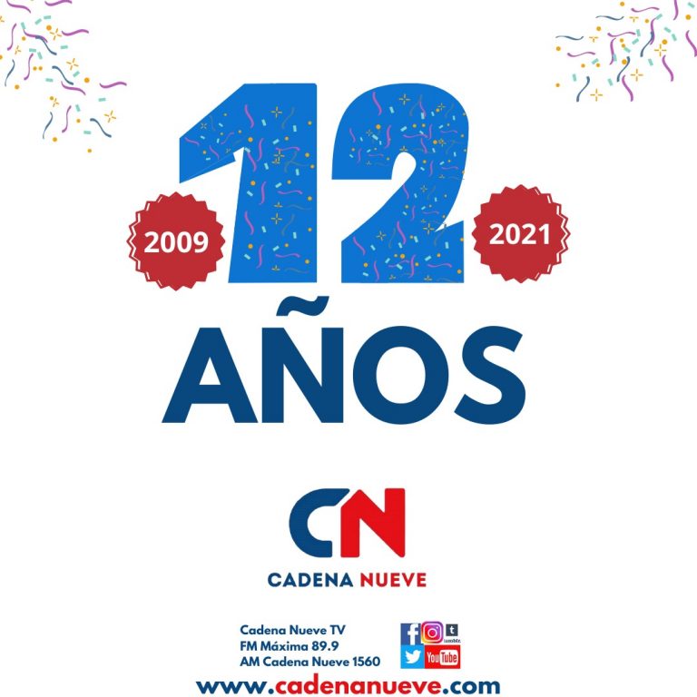 Cadena Nueve cumple su décimo segundo aniversario