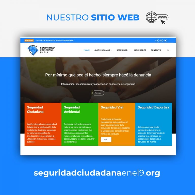 Seguridad Ciudadana en el 9 presento su sitio web