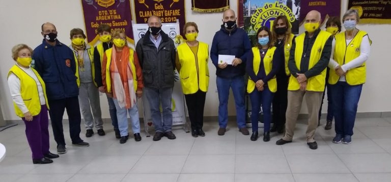 Más gestos de ayuda institucional del Club de Leones de Nueve de Julio
