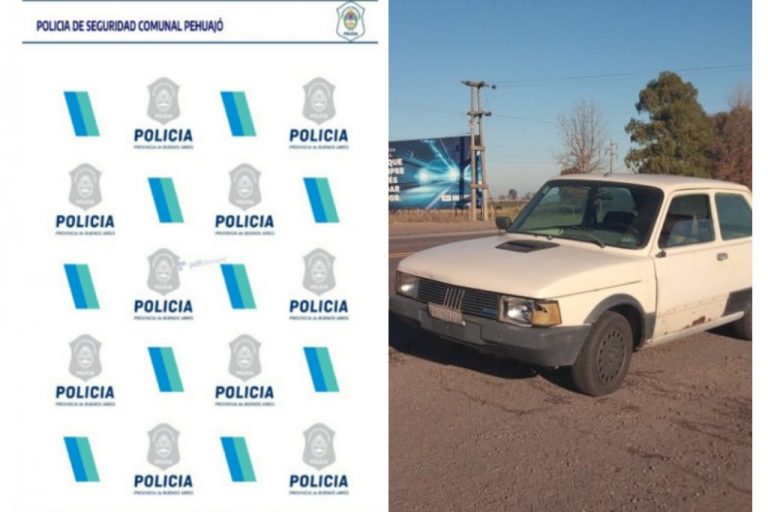 Roban un auto en Trenque Lauquen y lo abandonan en la Ruta 5 cerca de Juan José Paso