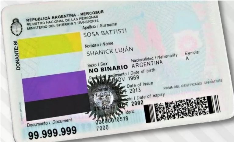 Las personas que no se reconocen femenino/masculino podrán identificarse con una tercera opción