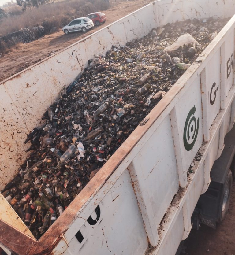 Más vidrio fue separado para reciclado de nuevos envases