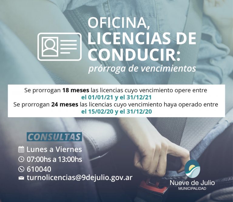 Se prorrogan por dos años las Licencias de Conducir vencidas en pandemia