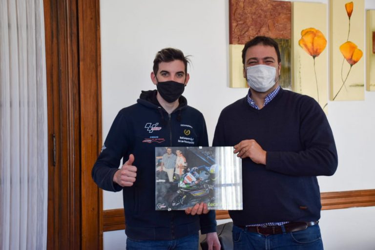 Mariano Barroso reconoció a un joven motociclista