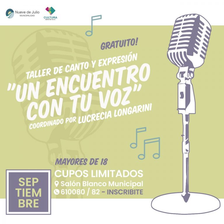 Lucrecia Longarini vuelca su experiencia en un taller de canto y expresión