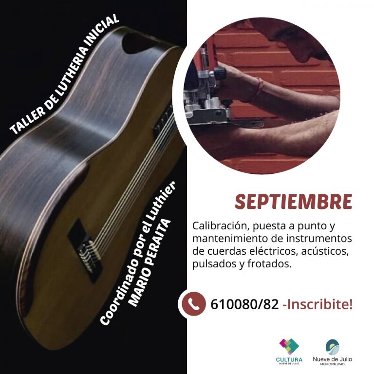 Se dictará un taller de luthería inicial