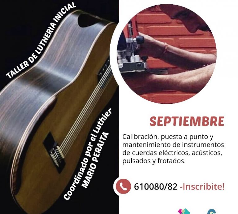 Se dictará un Taller de Luthería