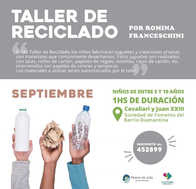 Se estimula a niños a reciclar con lo que se desecha