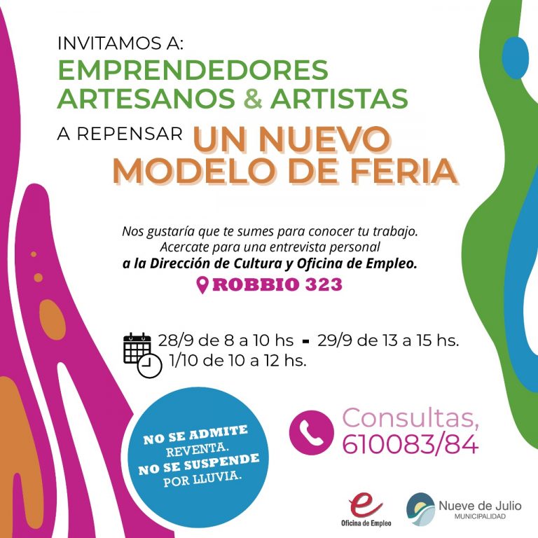 Se convoca a creativos para diagramar un nuevo modelo de feria