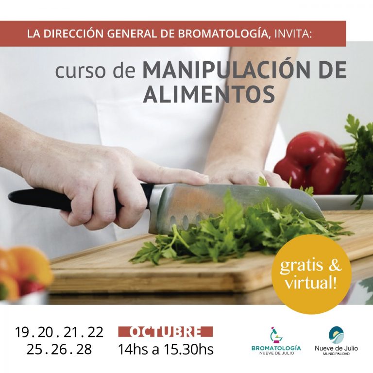 Se realizará un nuevo Curso sobre Manipulación de Alimentos