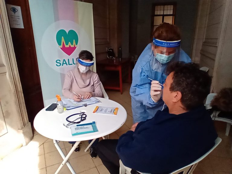 Los vecinos afectados al acto electoral fueron testeados