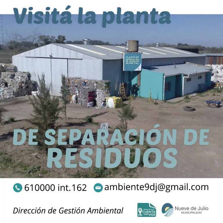 Está abierta la inscripción para visitar la Plata de Separación de Residuos