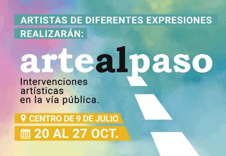 “Arte al Paso”: se presentarán intervenciones artísticas