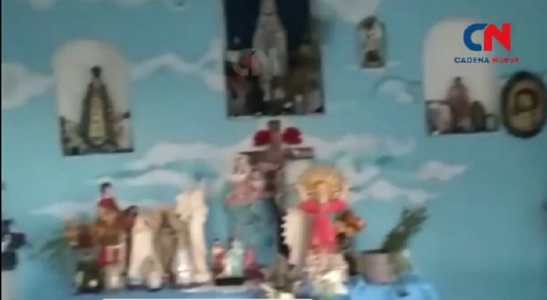 Vandalismo en el oratorio ‘Virgen del Camino’, cerca de las rutas 65 y 5 , en jurisdicción de Nueve de Julio