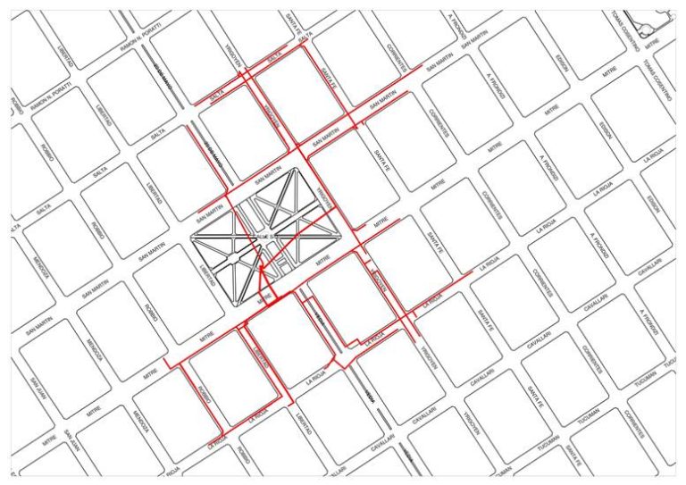 Corte de energía eléctrica en zona urbana