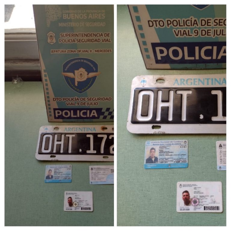  Intervención del Destacamento de Seguridad Vial Nueve de Julio en controles de tránsito vehicular