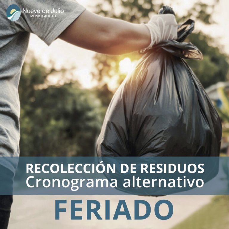 El miércoles feriado nacional, los residuos se recolectarán con normalidad