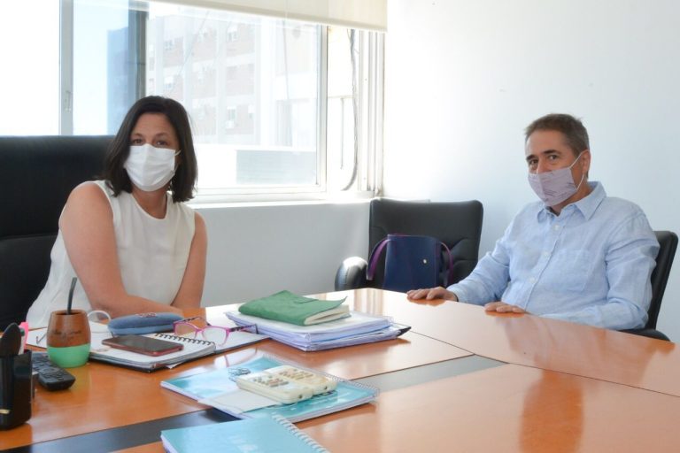 Lorenzino se reunió con la titular del IPS, Marina Moretti