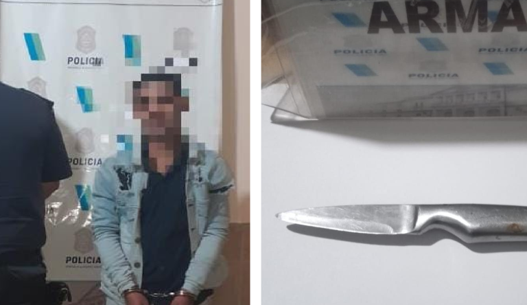 Amenazó al personal médico del Hospital con un cuchillo y terminó detenido