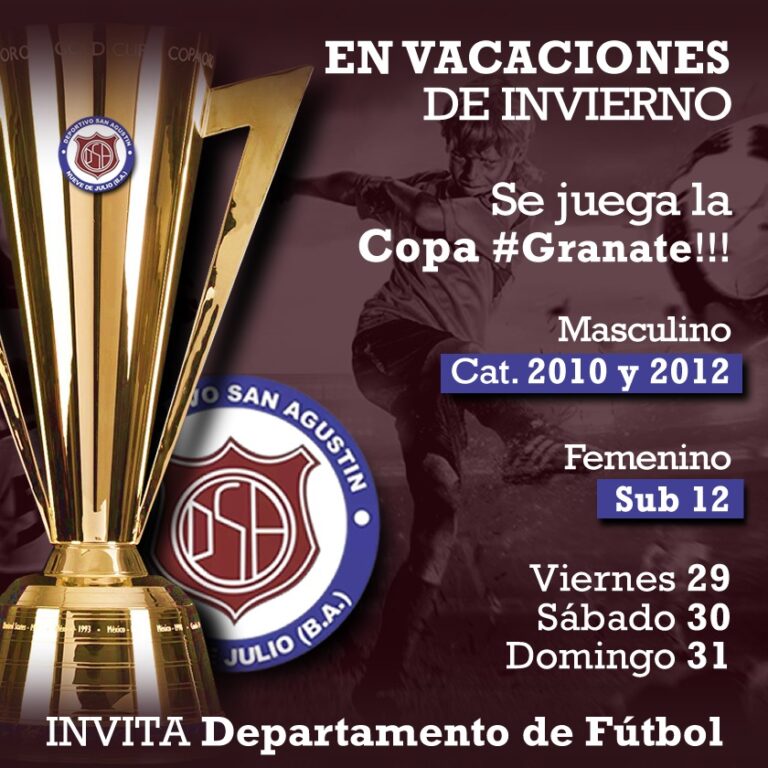 Deportivo San Agustín juega la Copa Granate en vacaciones de invierno
