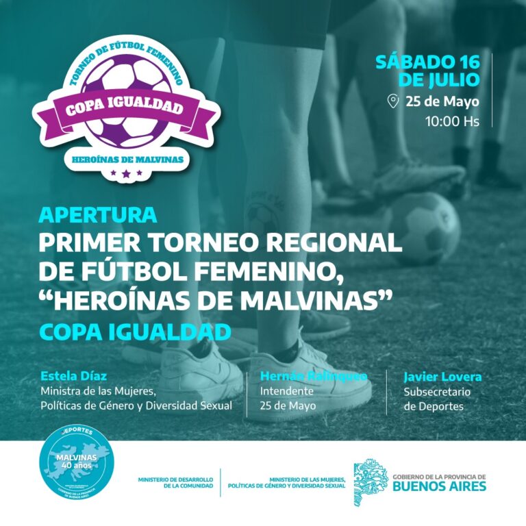 En 25 de Mayo comienza el primer torneo bonaerense de fútbol femenino “Heroínas de Malvinas”