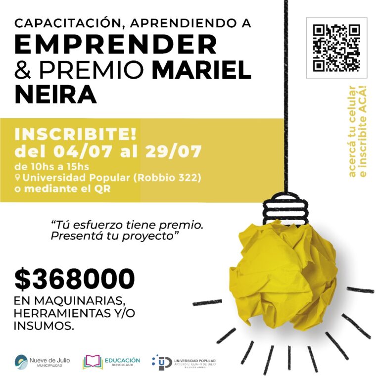 A fines de julio cierra la inscripción para “Aprendiendo a emprender”