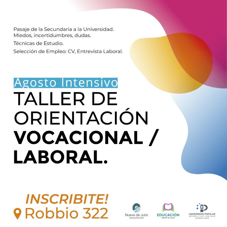 Taller de orientación vocacional y laboral
