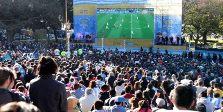 La Juventud Radical pide que se instale una pantalla gigante para ver la final de la Copa del Mundo