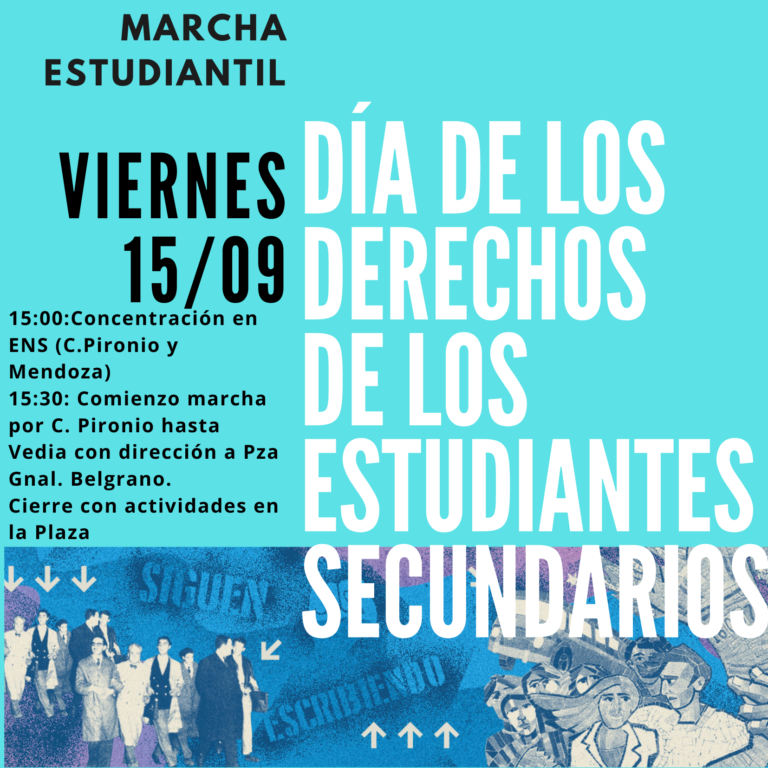 Se marcha en Nueve de Julio por el Día de los Estudiantes Secundarios