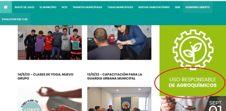 La comuna nuevejuliense inste en el uso responsable de agroquímicos